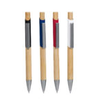 RQ 1130 B - BOLÍGRAFO HOLZ BLANCO (BLANCO / ALUMINIO / BAMBU) - Imagen 5