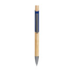 RQ 1130 A - BOLÍGRAFO HOLZ AZUL (AZUL / ALUMINIO / BAMBU) - Imagen 2