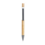 RQ 1130 B - BOLÍGRAFO HOLZ BLANCO (BLANCO / ALUMINIO / BAMBU) - Imagen 2