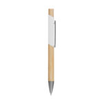 RQ 1130 B - BOLÍGRAFO HOLZ BLANCO (BLANCO / ALUMINIO / BAMBU) - Imagen 3
