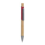 RQ 1130 R - BOLÍGRAFO HOLZ ROJO (ROJO / ALUMINIO / BAMBU)