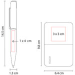 SET 011 N - SET CHOMUTOV (NEGRO / PLASTICO POWER BANK / ACERO INOXIDABLE BOLIGRAFO) - Imagen 8