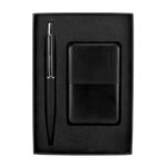 SET 011 N - SET CHOMUTOV (NEGRO / PLASTICO POWER BANK / ACERO INOXIDABLE BOLIGRAFO) - Imagen 7