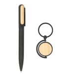 SET 014 N - SET DE OFICINA LAVAUX (NEGRO / METAL / BAMBU) - Imagen 2