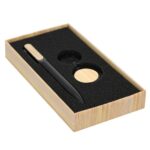 SET 014 N - SET DE OFICINA LAVAUX (NEGRO / METAL / BAMBU) - Imagen 3