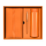 SET 016 O - SET BIRKIN NARANJA (NARANJA / ACERO INOXIDABLE / PLASTICO / CURPIEL / CARTON) - Imagen 2