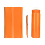 SET 016 O - SET BIRKIN NARANJA (NARANJA / ACERO INOXIDABLE / PLASTICO / CURPIEL / CARTON) - Imagen 3