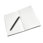 SET 022 N - SET MARMARIS (NEGRO / PAPEL ITALIANO PREMIUM CAJA / ACERO INOXIDABLE, PLASTICO, SILICON TERMO / CURPIEL LIBRETA / ACERO INOXIDABLE BOLIGRAFO / PLASTICO POWER BANK / CURPIEL, METAL LLAVERO) - Imagen 6