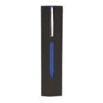 SH 1245 A - BOLÍGRAFO RIGA AZUL METALIZADO (AZUL METALICO / ACERO INOXIDABLE) - Imagen 2