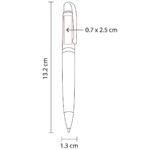 SH 1355 A - BOLÍGRAFO BURDEOS AZUL (AZUL / ACERO INOXIDABLE) - Imagen 5