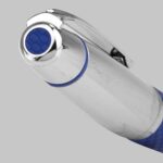 SH 1355 A - BOLÍGRAFO BURDEOS AZUL (AZUL / ACERO INOXIDABLE) - Imagen 3