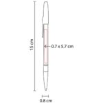 SH 1415 B - BOLÍGRAFO ARROW BLANCO (BLANCO / PLASTICO) - Imagen 2