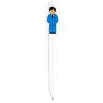 SH 2000-02 - BOLÍGRAFO PROFESIÓN EJECUTIVO (BLANCO CON AZUL / PLASTICO)