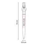 SH 2000-02 - BOLÍGRAFO PROFESIÓN EJECUTIVO (BLANCO CON AZUL / PLASTICO) - Imagen 2