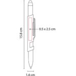 SH 2860 R - BOLÍGRAFO DENEB ROJO (ROJO METALICO / PLASTICO) - Imagen 3