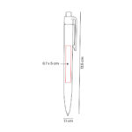 SH 3050 B - BOLÍGRAFO WENYU BLANCO (BLANCO / PLASTICO / BAMBU) - Imagen 4