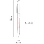 SH 3400 B - BOLÍGRAFO ARICK BLANCO (BLANCO / PLASTICO) - Imagen 2