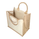 SIN 006 BE - BOLSA OLIVIER BEIGE (BEIGE / YUTE / CANVAS / ALGODON) - Imagen 3