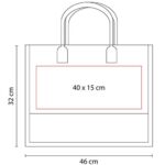 SIN 062 R - BOLSA TORBA ROJO (ROJO / YUTE) - Imagen 3