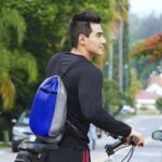 SIN 102 A - BOLSA-MOCHILA SUNET AZUL (AZUL / POLIESTER) - Imagen 2