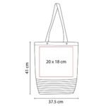 SIN 138 R - BOLSA MEZZOLA ROJO (ROJO / YUTE / ALGODON) - Imagen 2