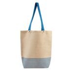 SIN 138 A - BOLSA MEZZOLA AZUL (AZUL / YUTE / ALGODON)