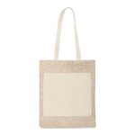 SIN 158 BE - BOLSA LEIRIA (BEIGE / YUTE / ALGODON) - Imagen 4