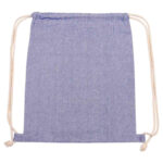 SIN 161 A - BOLSA-MOCHILA IVORY AZUL (AZUL / ALGODON RECICLADO) - Imagen 2