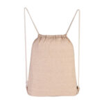 SIN 161 BE - BOLSA-MOCHILA IVORY BEIGE (BEIGE / ALGODON RECICLADO)