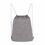 SIN 161 G - BOLSA-MOCHILA IVORY GRIS (GRIS / ALGODON RECICLADO)