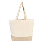 SIN 192 BE - BOLSA CODEINE (BEIGE / ALGODON / YUTE) - Imagen 4