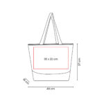 SIN 192 BE - BOLSA CODEINE (BEIGE / ALGODON / YUTE) - Imagen 3