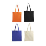 SIN 210 A - BOLSA COTTON SLIM AZUL (AZUL / ALGODON) - Imagen 4