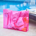 SIN 214 P - BOLSA MAXINA ROSA (ROSA / PLASTICO PVC / POLIESTER) - Imagen 3