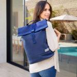 SIN 228 A - MOCHILA FLAP AZUL (AZUL / POLIURETANO / POLIESTER) - Imagen 4