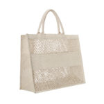 SIN 237 H - BOLSA ANTONELA HUESO (HUESO / YUTE / ALGODON) - Imagen 2
