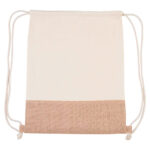 SIN 243 BE - BOLSA-MOCHILA CABS (BEIGE / ALGODON / YUTE)