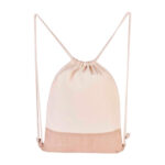 SIN 243 BE - BOLSA-MOCHILA CABS (BEIGE / ALGODON / YUTE) - Imagen 2