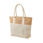 SIN 288 BE - BOLSA GRECIA BEIGE (BEIGE / YUTE / ALGODON) - Imagen 2
