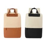 SIN 293 N - MOCHILA DUBLU NEGRO (NEGRO / POLIESTER / CURPIEL) - Imagen 5