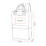 SIN 293 N - MOCHILA DUBLU NEGRO (NEGRO / POLIESTER / CURPIEL) - Imagen 4