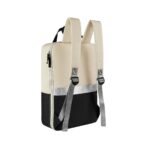 SIN 293 N - MOCHILA DUBLU NEGRO (NEGRO / POLIESTER / CURPIEL) - Imagen 3