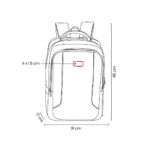 SIN 404 N - MOCHILA ATENA (NEGRO / POLIESTER / PVC) - Imagen 8