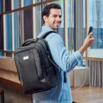 SIN 404 N - MOCHILA ATENA (NEGRO / POLIESTER / PVC) - Imagen 7