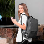 SIN 415 G - MOCHILA SISAK GRIS (GRIS / POLIESTER) - Imagen 4