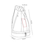 SIN 416 N - MOCHILA SACCA (NEGRO / CURPIEL / POLIESTER) - Imagen 9