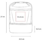 SIN 495 G - LONCHERA FLEUR GRIS (GRIS / POLIESTER) - Imagen 8