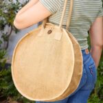 SIN 602 BE - BOLSA FREDA (BEIGE / YUTE / ALGODON) - Imagen 5