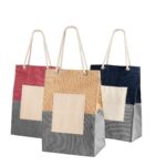 SIN 604 A - BOLSA CANDY AZUL (AZUL / YUTE / ALGODON) - Imagen 8