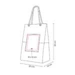 SIN 604 A - BOLSA CANDY AZUL (AZUL / YUTE / ALGODON) - Imagen 7